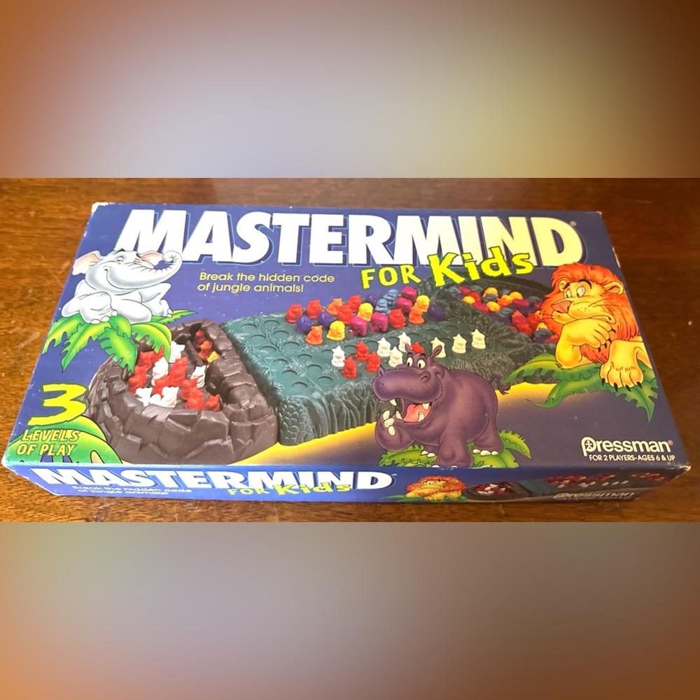 Mastermind ⬇️$🎄Collectible GAME KIDS Pressman 1995 - Break the Hidden Code!